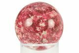 Polished Thulite (Manganian-Zoisite) Sphere - Trondheim, Norway #301504-1